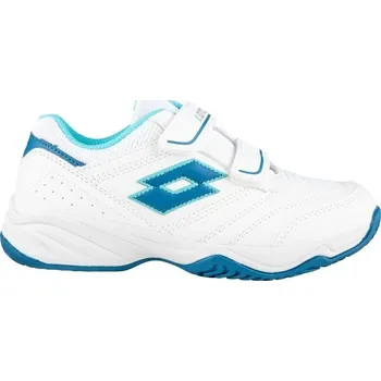 Dámská sportovní obuv Dětská tenisová obuv Lotto COURT LOGO XVII CL SL 28 Bílá, Tyrkysová