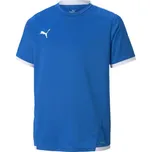 Juniorské fotbalové triko Puma TEAM LIGA JERSEY TEE 116 Modrá, Bílá