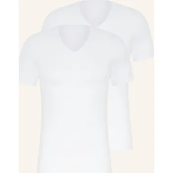 Dámské tričko Marc O'polo Trička S Výstřihem Do V, 2 Kusy V Balení, bílá