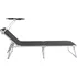 Zahradní lehátko Spiro zahradní lehátko 40700055 černé/šedé