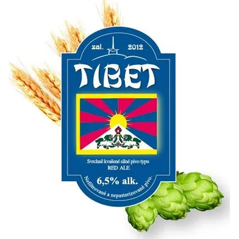 Pivo Tibet - red ale 7.3% - červený ležák - Beskydský pivovárek 1,0L