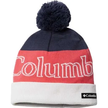 Čepice Zimní čepice Columbia POLAR POWDER BEANIE UNI Tmavě modrá, Bílá, Lososová