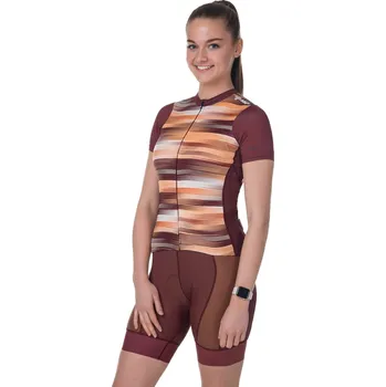 Dámské tričko Dámský cyklistický dres Kilpi MOATE-W tmavě červená 54