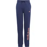 Dívčí tepláky adidas LINEAR PANTS 152 Tmavě modrá, Oranžová