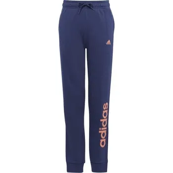 Dívčí tepláky adidas LINEAR PANTS 152 Tmavě modrá, Oranžová