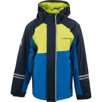 Dívčí oblečení Dětská bunda ALPINE PRO JORDANO 140/146 Modrá, Černá, Žlutá
