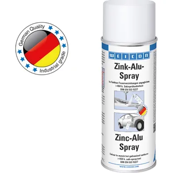 Barva ve spreji Weicon Zinko-hliníkový sprej, 400ml (Pro opravu poškozeného zinkování)