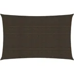 Stínící plachta 160 g/m² hnědá 3 x 5 m HDPE Hnědá 311789