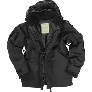 Pánská větrovka MIL-TEC Bunda US s vložkou FLEECE ČERNÁ XL ČERNÁ - BLACK