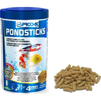 Krmivo pro rybičky Prodac Pondsticks, 1200ml/150 g