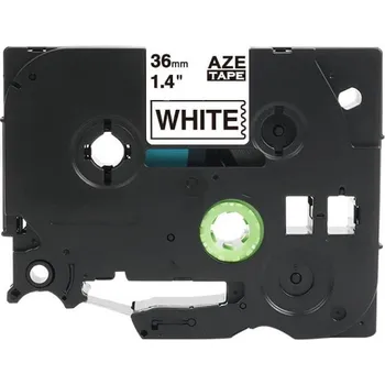 Pásek do tiskárny Kompatibilní páska s Brother TZ-N261 / TZe-N261, 36mm x 8m, černý tisk / bílý podklad, nelaminovaná