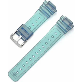 Řemínek na hodinky Plastový řemínek Ricardo 16mm (pro Casio G-Shock GA-2100/GA-2110, DW-5600, GW-6900), modrý, průhledný