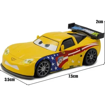 autíčko Auta Jeff Gorvette kovové autíčko pro děti - Žlutá