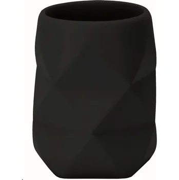 Držák na kartáček Kleine Wolke Golden Crackle kelímek na čištění zubů černá 8431926852