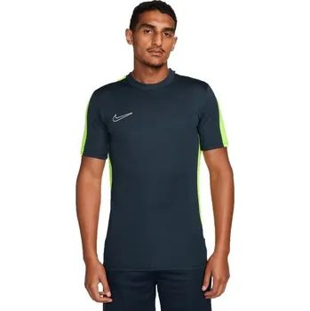 Pánské tričko Pánské fotbalové tričko Nike DRI-FIT ACADEMY M Tmavě modrá, Reflexní neon