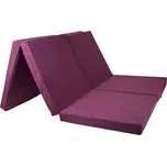 FIMEX Praktická rozkládací matrace pro hosty TWIN 120x195x7cm Vzor: fialová 120x195x7cm