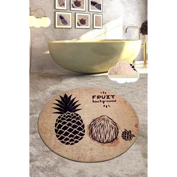 Koupelnová předložka Koupelnový kobereček Ador 140 cm hnědý