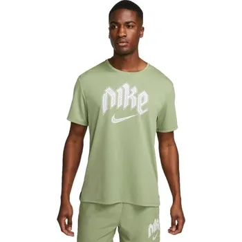 Pánské tričko Pánské tričko Nike DRI-FIT RUN DIVISION MILER M Světle zelená, Bílá