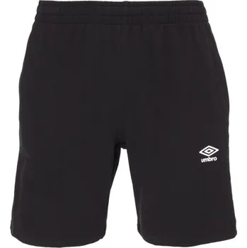Pánské kraťasy Pánské teplákové kraťasy Umbro FRENCH TERRY SHORT ESSENTIALS S Černá, Bílá