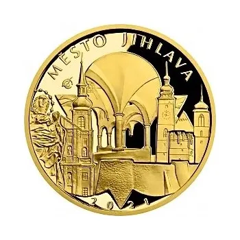 Česká národní banka Zlatá mince 5000 Kč Jihlava 2021 Proof 15,55 g