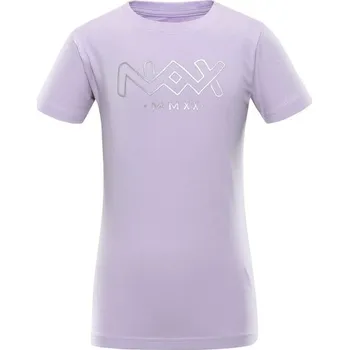 Dívčí tričko Dívčí triko NAX UKESO 164/170 Fialová, Stříbrná