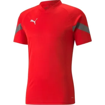 Pánské sportovní triko Puma TEAMFINAL TRAINING JERSEY TEE M Červená, Šedá