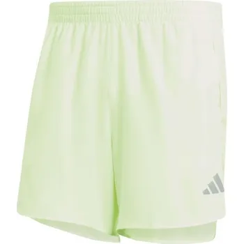 Pánské kraťasy Pánské běžecké šortky adidas RUN IT SHORTS S5 Světle zelená, Stříbrná