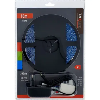 LED páska TR 648 Led pásek 24W RGB 10m s dálkovým ovladačem Trixline