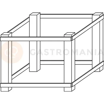 Pec na pizzu Podstavec k peci Ideck 105.105 H=900 mm | MORETTI FORNI, MFS105.105/90