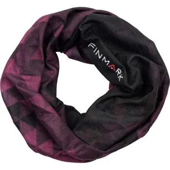 Multifunkční šátek Finmark FS-131 OS Černá, Fialová, Bílá