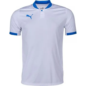 Pánské fotbalové triko Puma TEAM FINAL JERSEY TEE L Bílá, Modrá