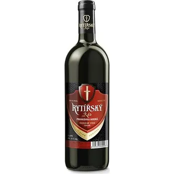 Víno Frankovka modrá - červené suché - Rytířský řád - 0.75L
