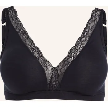 Podprsenka Hanro Dámská Trojúhelníková Podprsenka Cotton Lace, černá, 85C