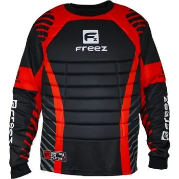 Florbalový dres Juniorský brankářský dres na florbal FREEZ G-180 120/130 Černá, Červená, Bílá