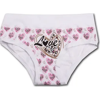 Pánské spodní prádlo Dětské dívčí bavlněné kalhotky EMY Bimba 2733 bílá Velikost: 8 let