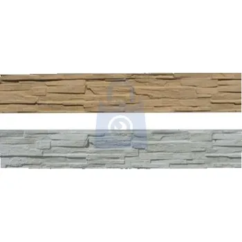 Plot Panel betonový jednostranný KLASIK 2000 x 500-660 x 40 mm, štípaný kámen - pískovec, balení 1 ks