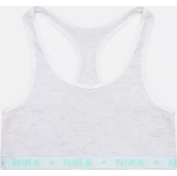 Dívčí oblečení Dívčí podprsenkový top E plus M Nika, šedý melír