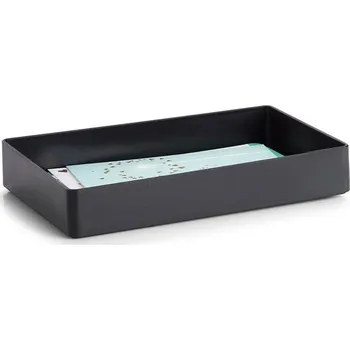 Úložný box Zeller Present Plastový organizér na kancelářské potřeby/dopisy, UNTENSIL, černý