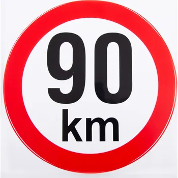 značka 90 km/h samolepka 190 mm