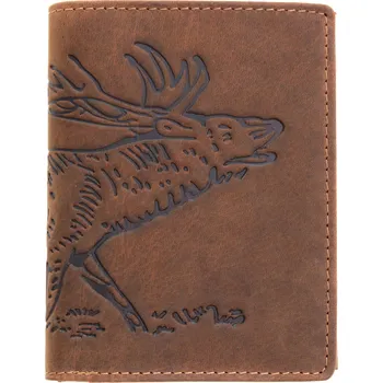 Peněženka Pánská kožená peněženka Lagen 19176 JELEN koňaková