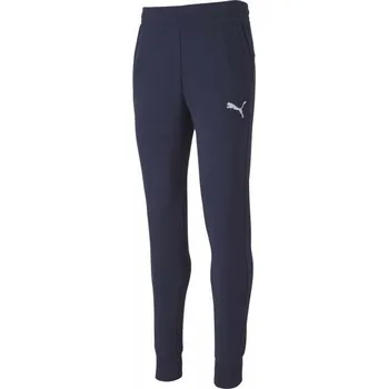 Pánské kalhoty Pánské tréninkové kalhoty Puma TEAMGOAL 23 CASUALS PANTS 2XL Tmavě modrá, Bílá