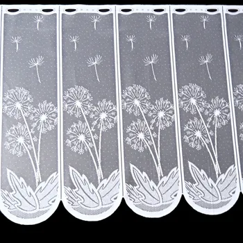 Vitrážová záclona Pampeliška bez obšití 60