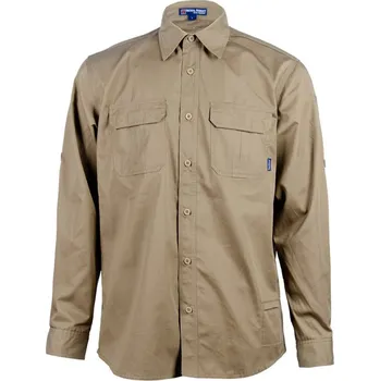 Pánská košile Košile khaki, XL, Smilodon