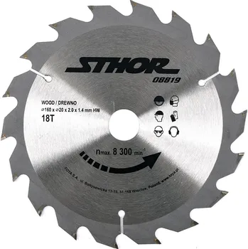 Pilový kotouč Sthor | Kotouč na dřevo 160 x 20 mm 18z TO-08819