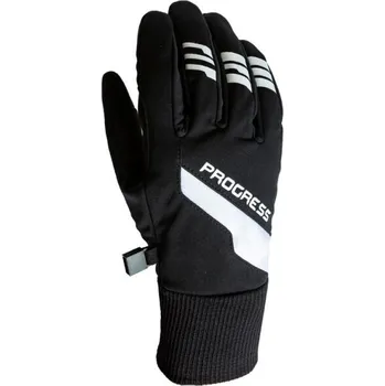 Rukavice Zimní zateplené běžkařské rukavice PROGRESS XC GLOVES 2XL Černá, Bílá