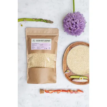 Sušená potravina AGRO-EL Znojmo Sezam bílý, loupaný Hmotnost: 500 g