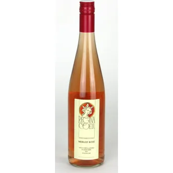 Víno Merlot rosé - polosuché pozdní sběr 13,0% - vinařství Regina Coeli 0.75 l