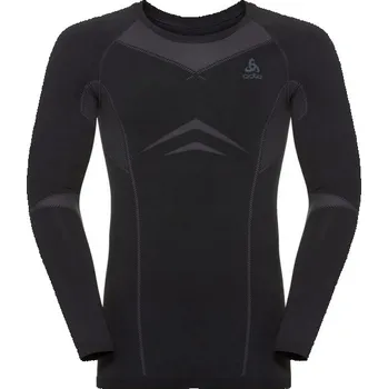 Pánské tričko Pánské triko Odlo SUW MEN'S TOP L/S CREW NECK PERFORMANCE EVOLUTION WARM L Černá, Šedá