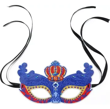 Karnevalová maska Diamantové malování - Karnevalová škraboška - královská