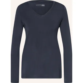 Dámské tričko Schiesser Dámské Pyžamové Tričko Mix+Relax, tmavě modrá, 34